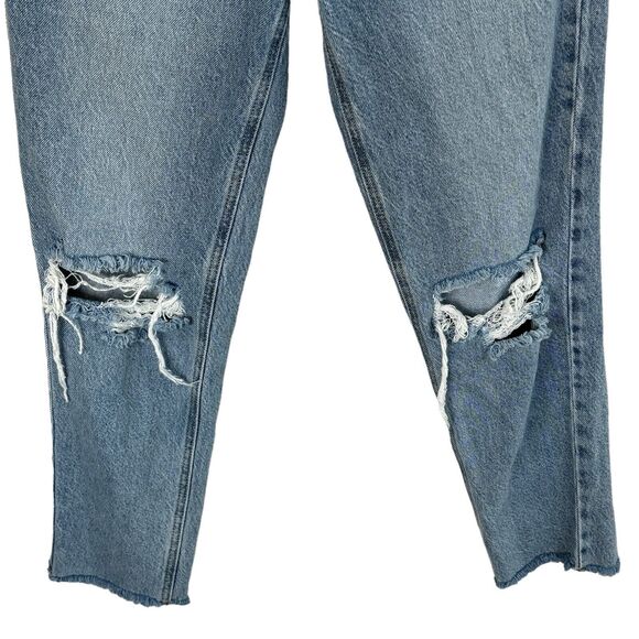 Pacsun SZ 26 Ultra High-Rise Slim Jeans Button-Fly Distressed Pockets Light Wash - Picture 3 of 11